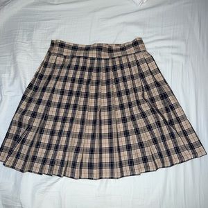 Adika grid skirt (yellow and black)
